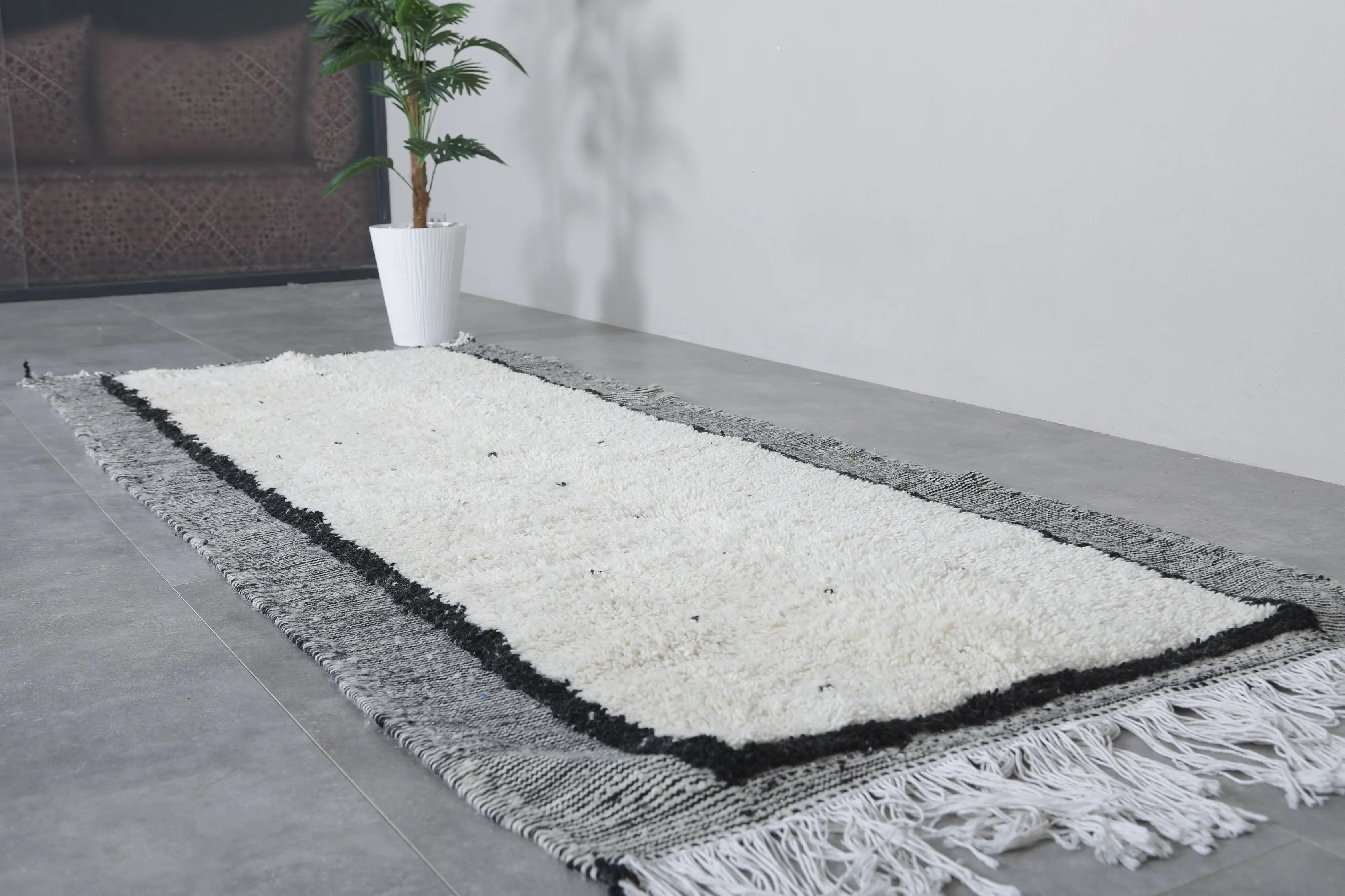 Beautiful Moroccan Rug Runner - 3.7 x 9 ft