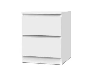Bedside Table Cabinet Lamp Side Tables Drawers Nightstand Unit White