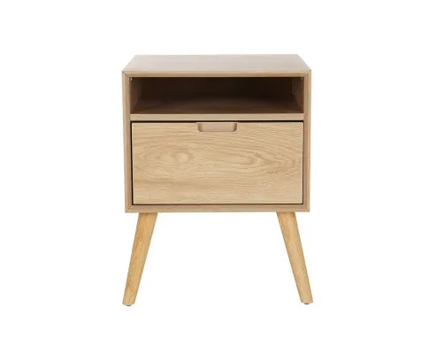 Bedside Table Drawers Side Table Shelf Storage Cabinet Nightstand GORR