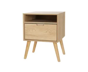Bedside Table Drawers Side Table Shelf Storage Cabinet Nightstand GORR