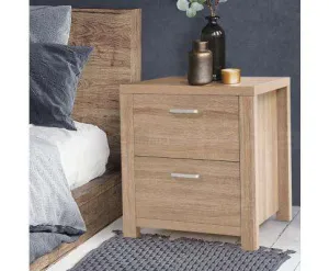 Bedside Table Lamp Side Tables Drawers Nightstand Unit Beige Wood