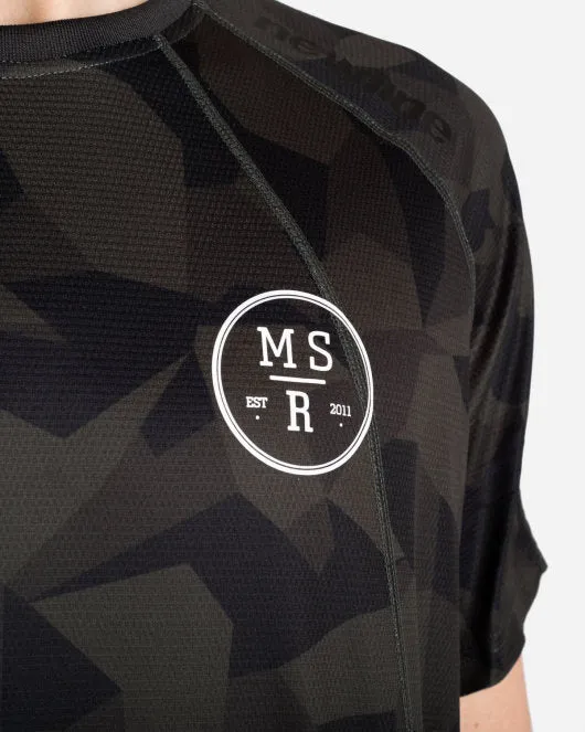 Black Camo Airflow Tee - Green Camo