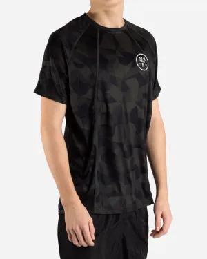 Black Camo Airflow Tee - Green Camo