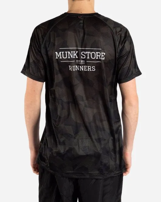 Black Camo Airflow Tee - Green Camo