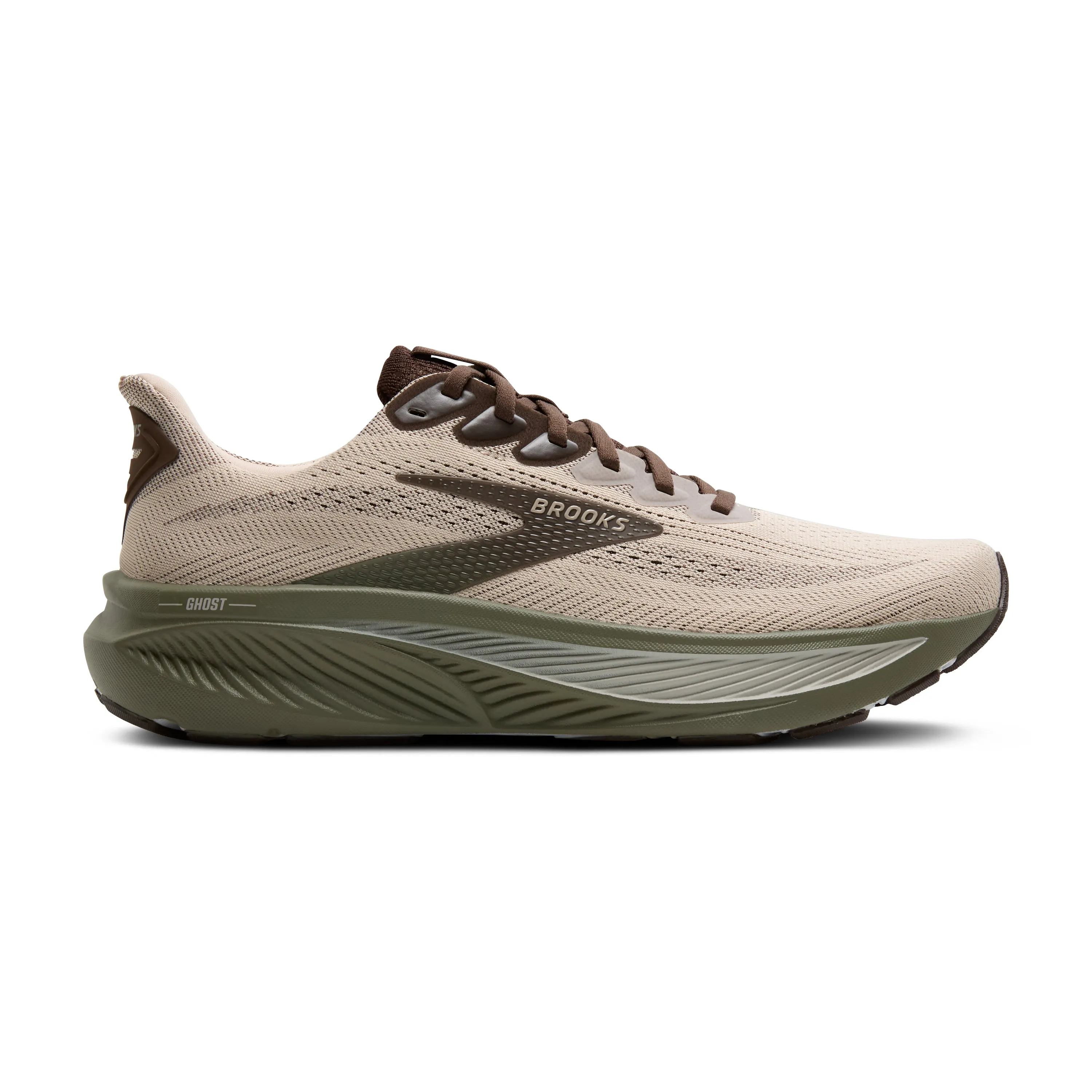 Brooks | Ghost 17 | Men's | Chateau Gray/Brown/Olive
