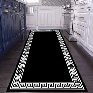 CarpetnRug Carpets For Corridor Black White Yellow Luxury Long Runner Hallway Rug Modern House Room Hall Doorway Bedroom Kitchen Floor Mat