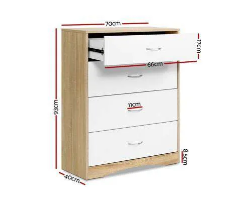 Chest of Drawers - White Wood