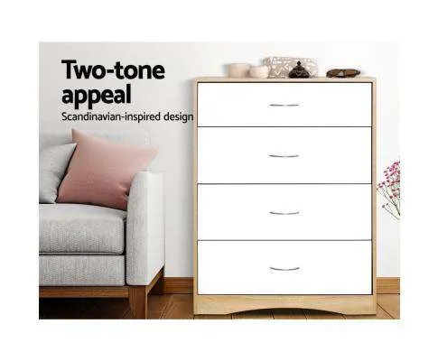 Chest of Drawers - White Wood