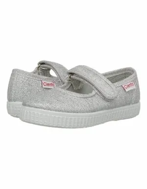Cienta Silver Sparkle MaryJanes - multiple sizes