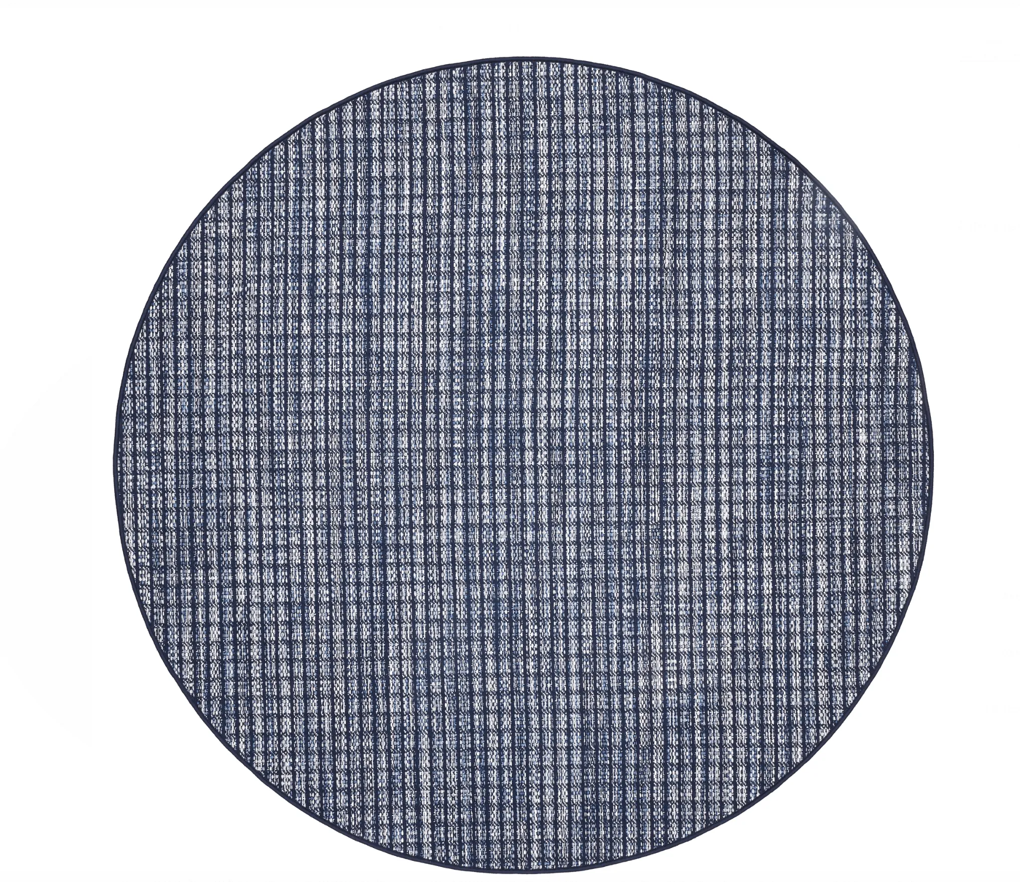 Coco Blue Indoor/Outdoor Round Rug