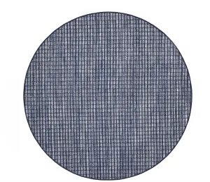 Coco Blue Indoor/Outdoor Round Rug