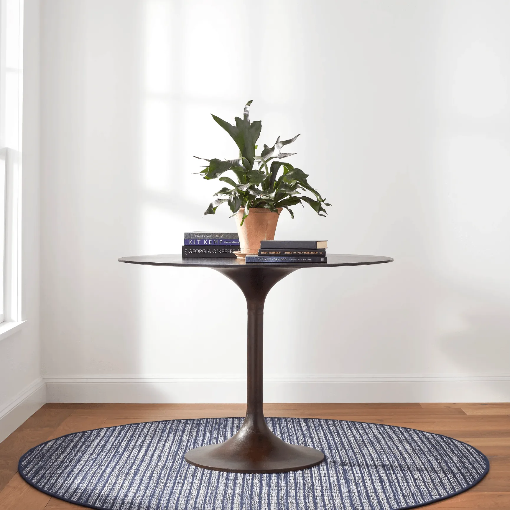 Coco Blue Indoor/Outdoor Round Rug