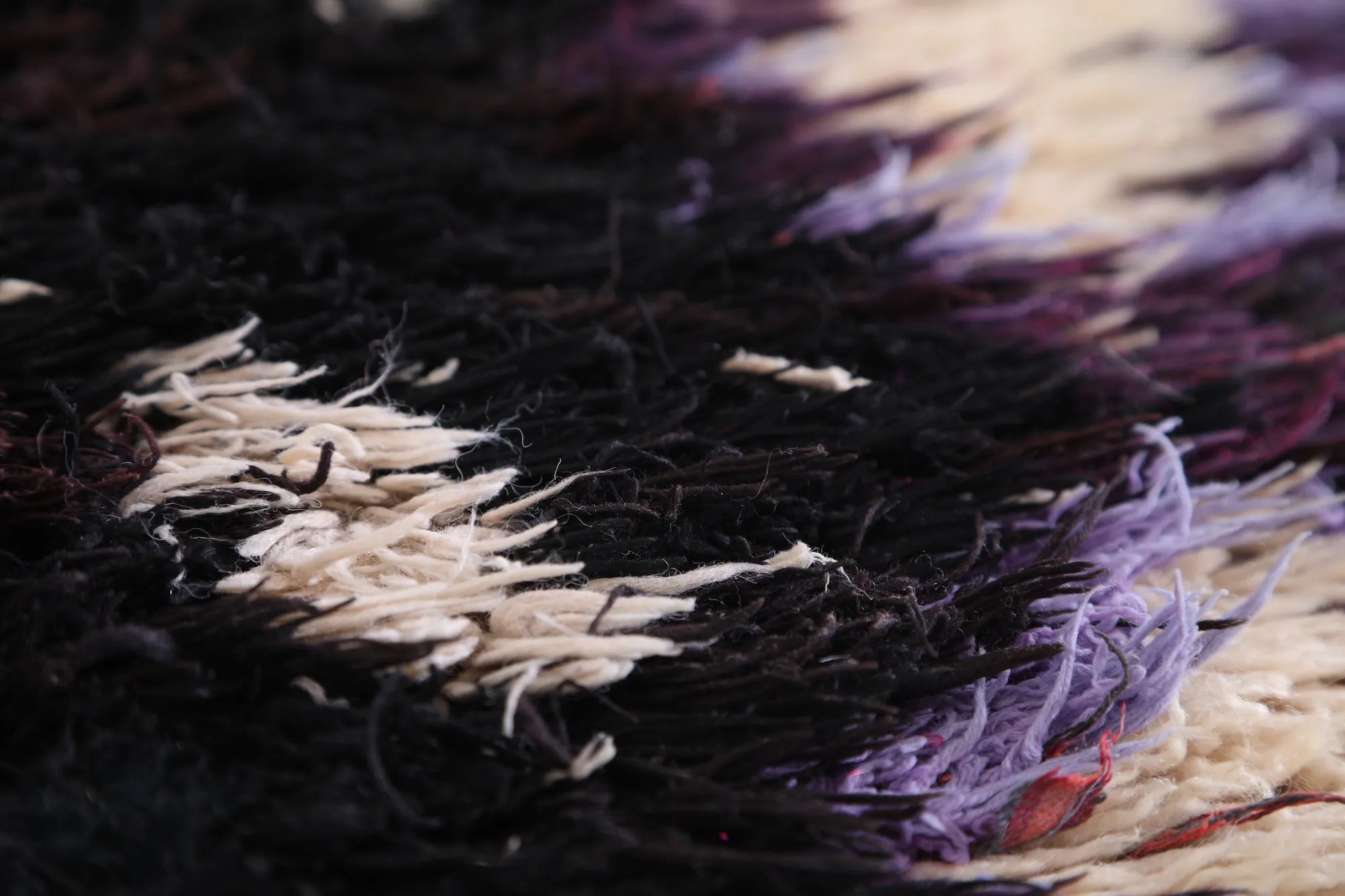 Colorful Shaggy Runner Rug 2.5 X 5.9 Feet