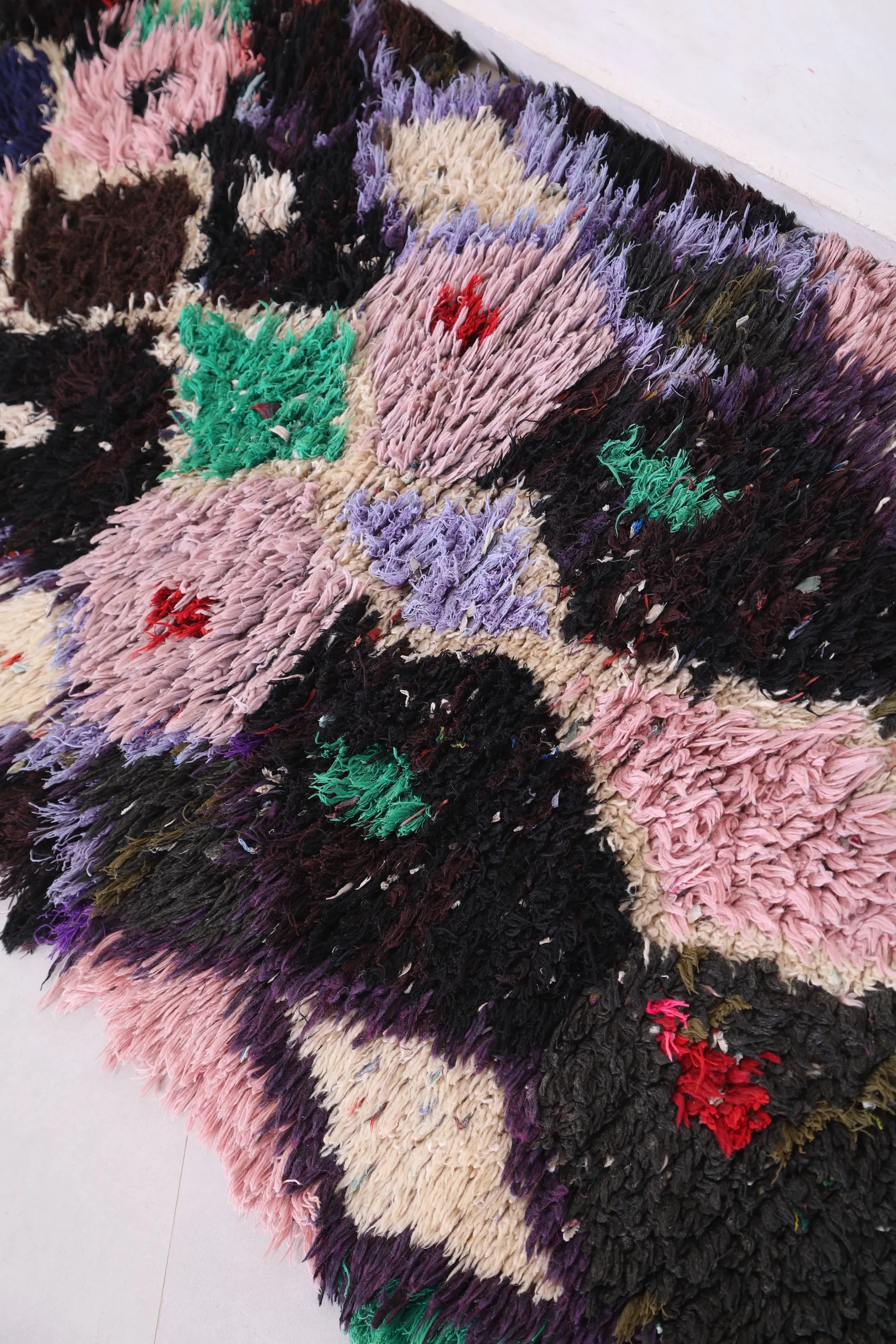 Colorful Shaggy Runner Rug 2.5 X 5.9 Feet