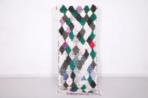 Colorful Shaggy Runner Rug 2.6 X 6.8 Feet