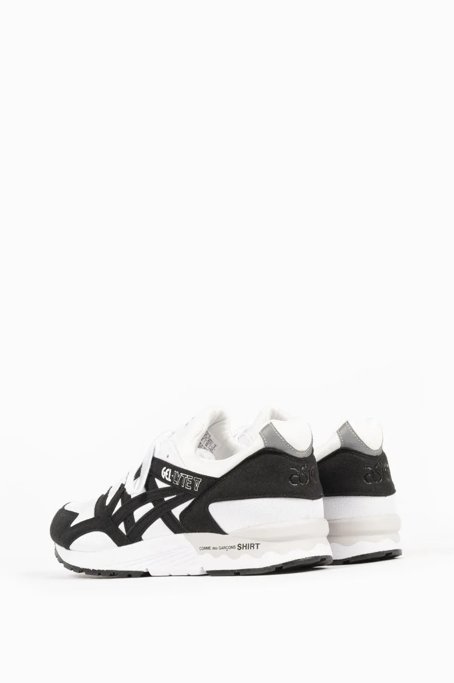 COMME DES GARCONS SHIRT X ASICS GEL LYTE V WHITE BLACK