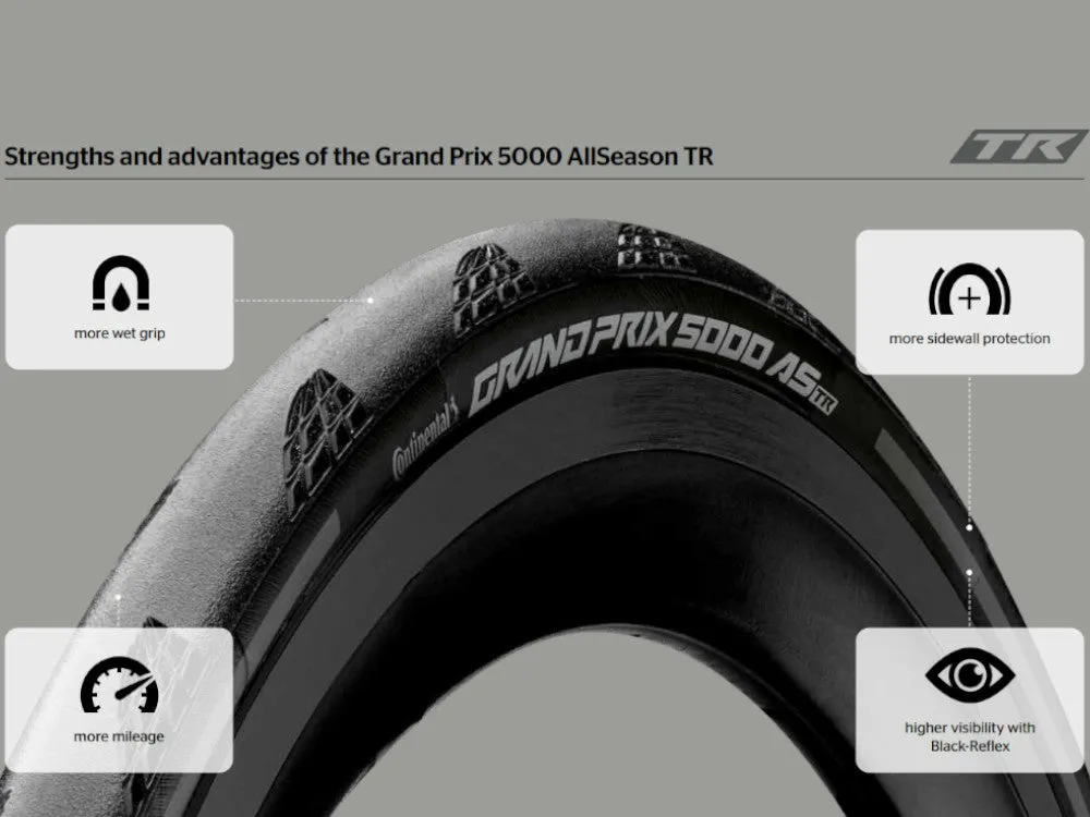 Continental - Grand Prix 5000 AllSeason  TR - Tubeless -Black