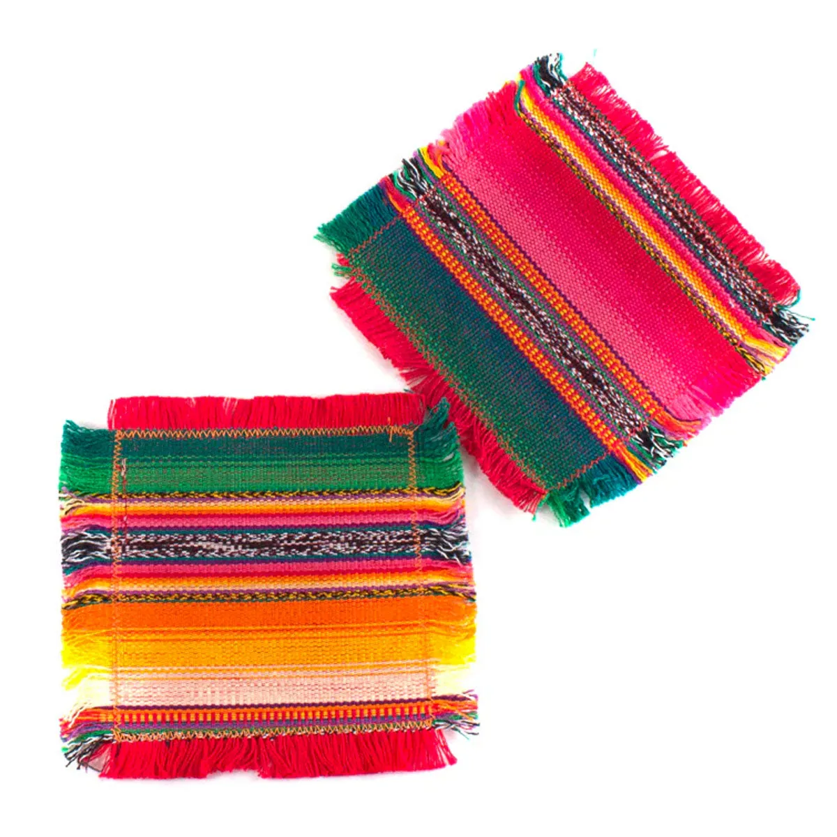 Cotton Coaster Set of 4 /Multiple Colors