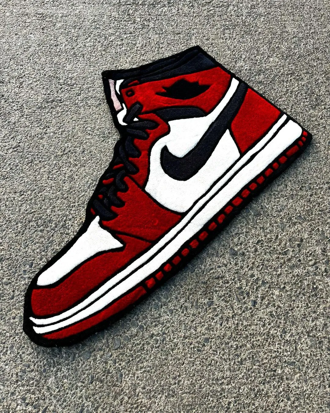 Custom Sneaker Air Rug , Hand-Tufted Wool Custom Sneaker Rugs , Rug for bedroom