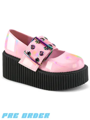 DEMONIA CREEPER-230 - PINK HOLO PATENT ✰ PRE ORDER ✰