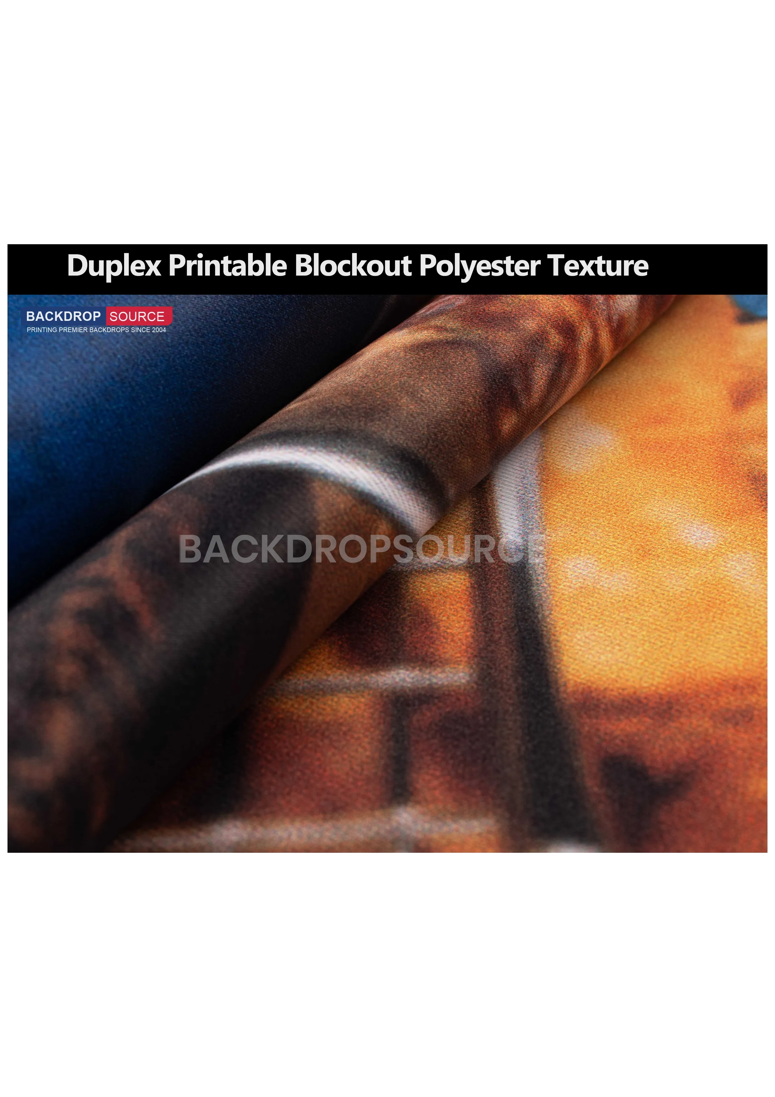 Duplex Blockout Polyester Backdrop (300 GSM)
