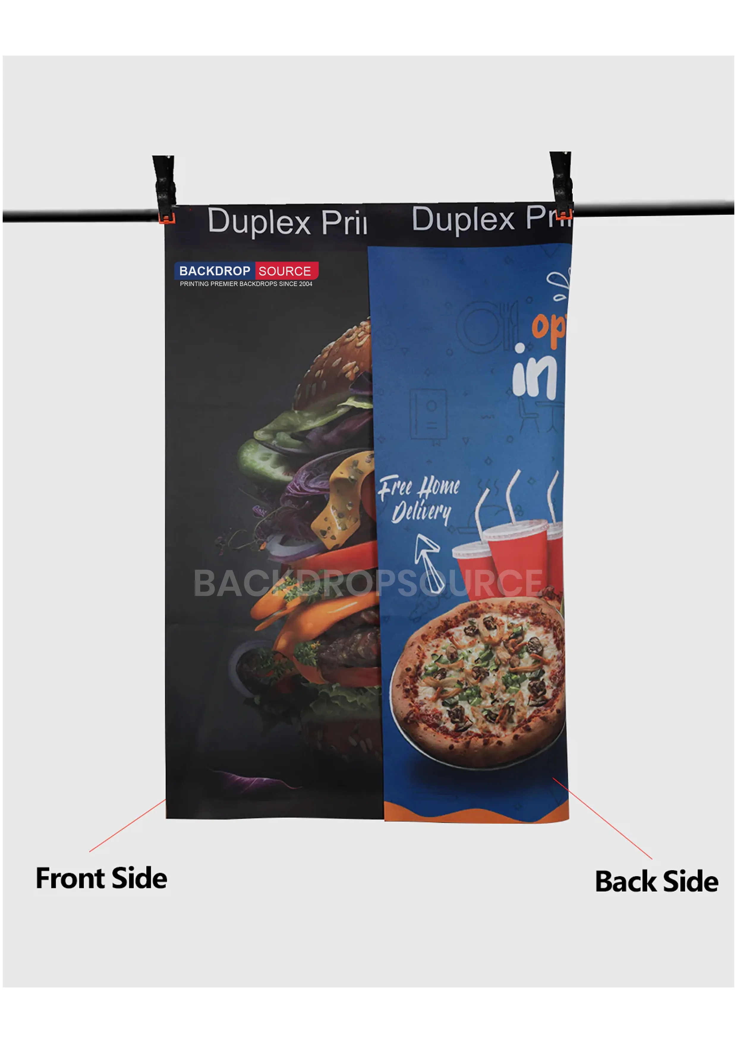 Duplex Blockout Polyester Backdrop (300 GSM)