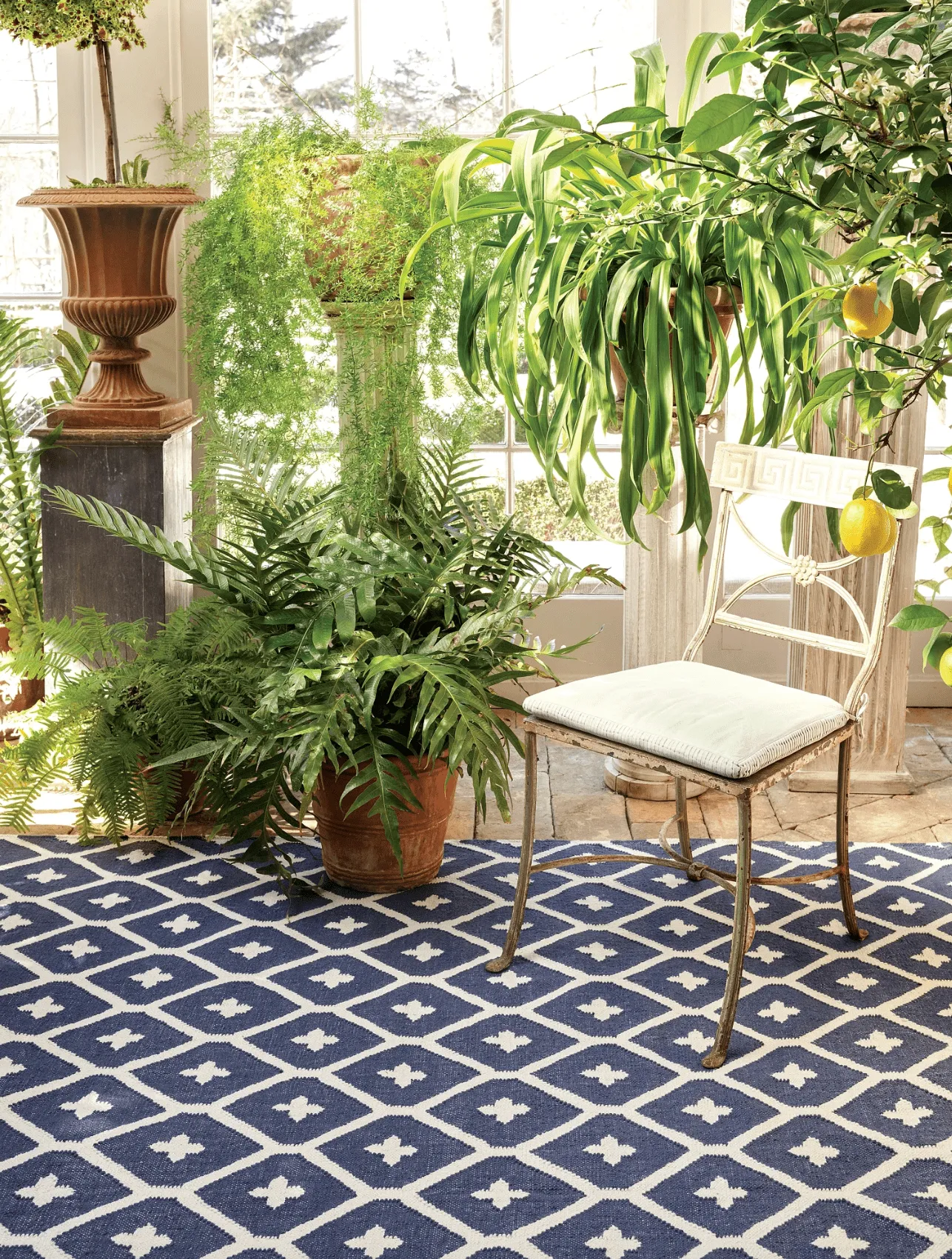 Elizabeth Navy - Indoor/Outdoor Rug