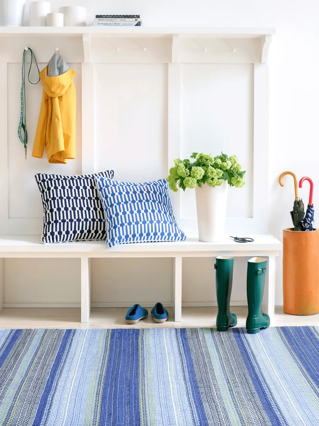 Fiesta Stripe Blue & Green - Indoor/Outdoor Rug