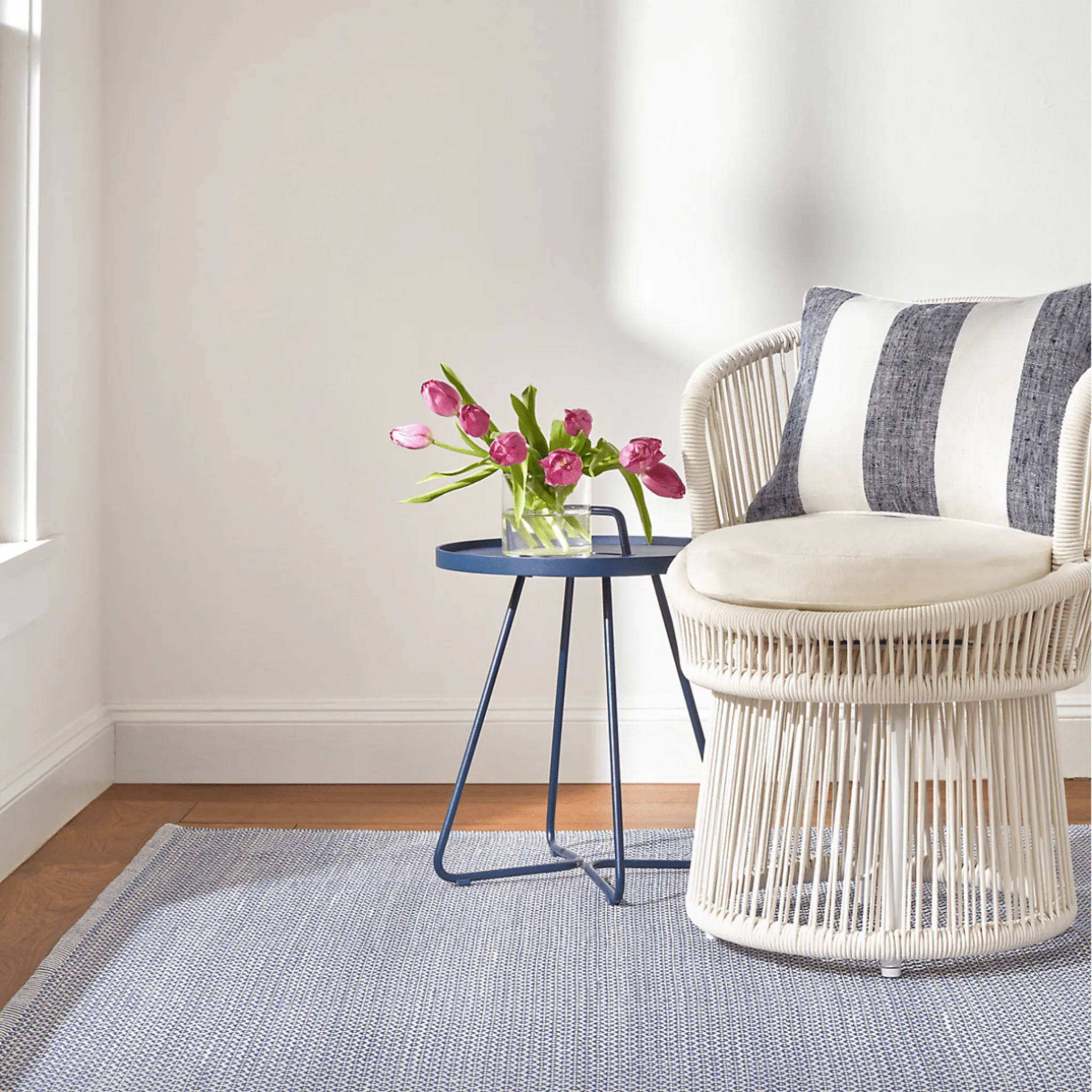 Finn Handwoven Indoor/Outdoor Rug - Denim