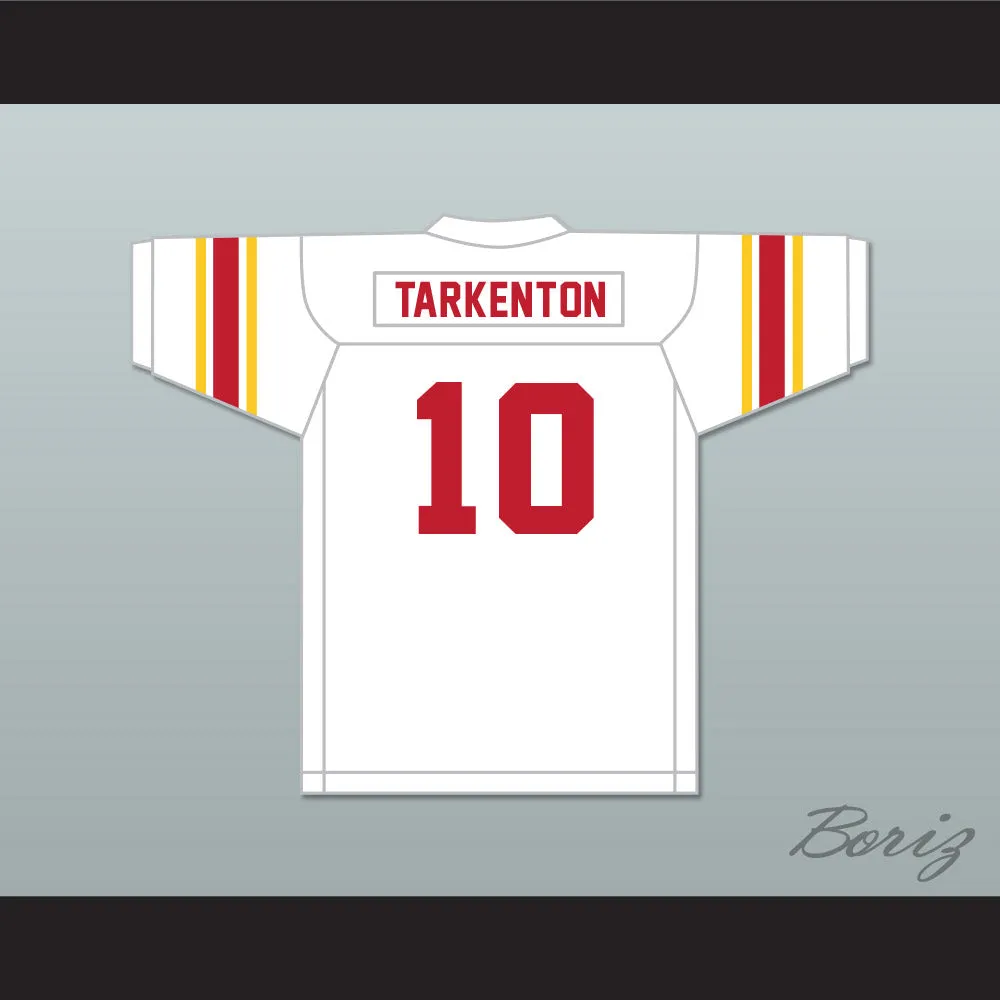 Fran Tarkenton 10 Clarke Central High School Gladiators White Football Jersey 1