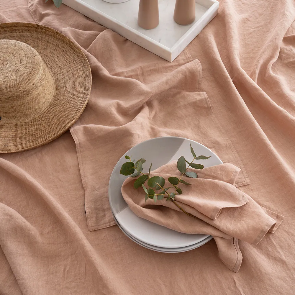 French Flax Linen Rectangle Tablecloth