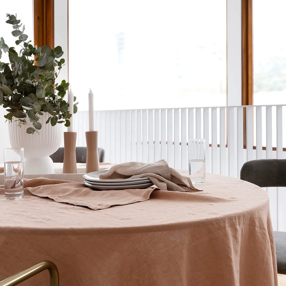 French Flax Linen Rectangle Tablecloth