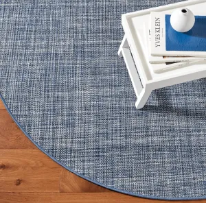 Fusion Blue Indoor/Outdoor Round Rug