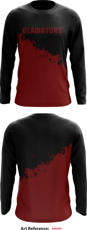 Gladiators Store 1  Core Men's LS Performance Tee - xasJSv