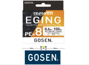 GOSEN Answer 8ply Egi Braid PE 0.8 16lb - 200m
