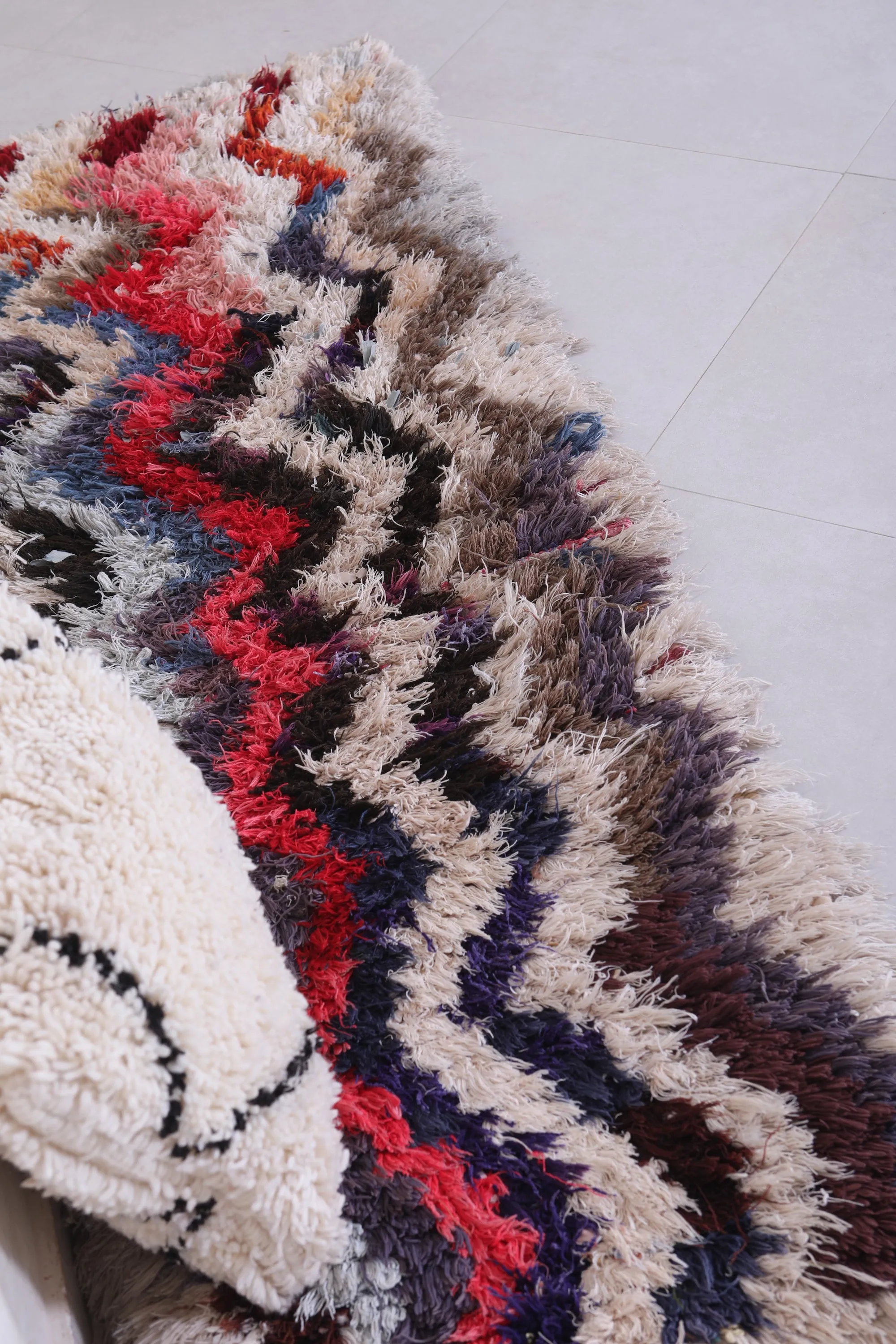 Handmade Hallway Rug Shag 2.2 X 5.4 Feet
