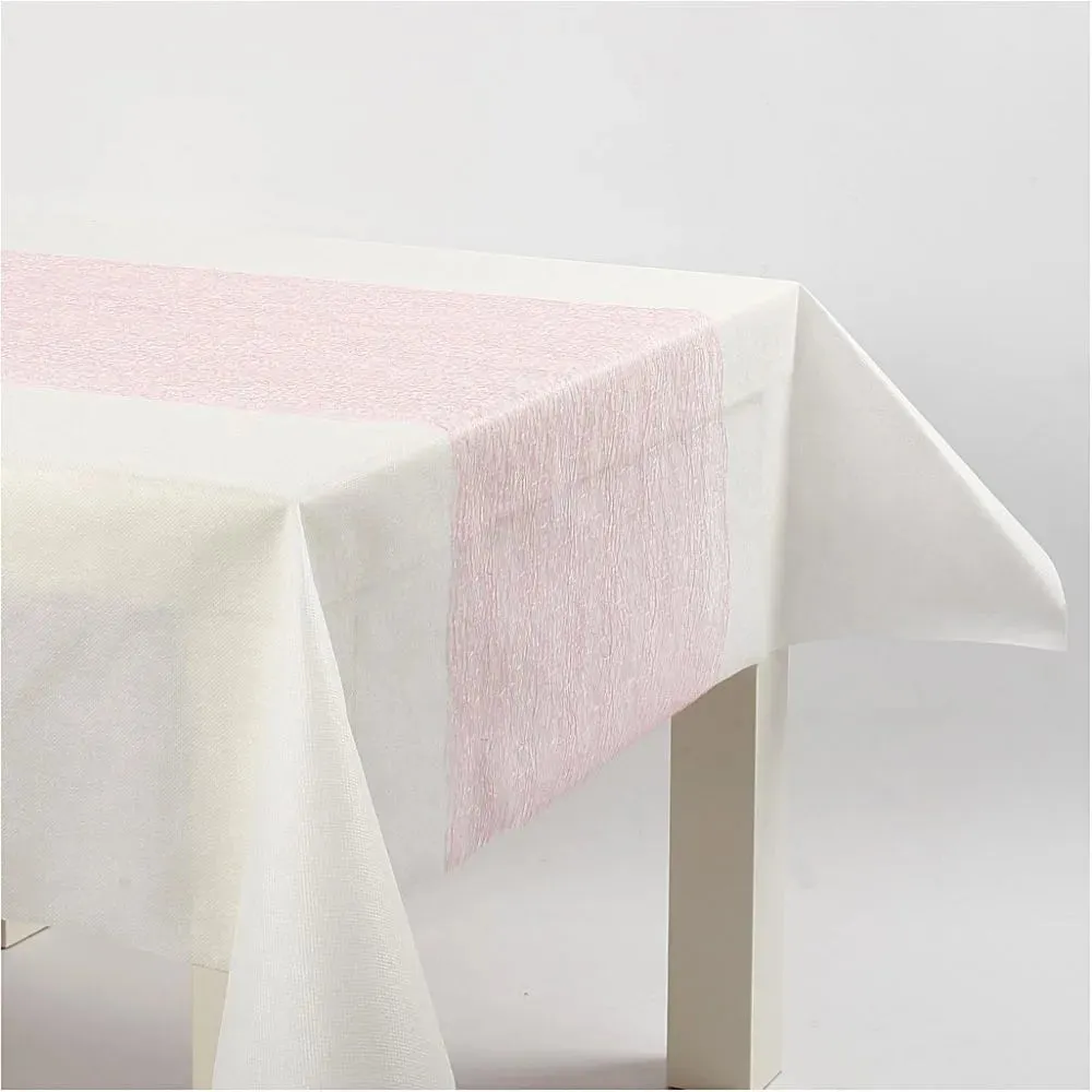 Happy Moments Assorted Colour Netted Table Runner Party Supply Fabric Craft 10 m