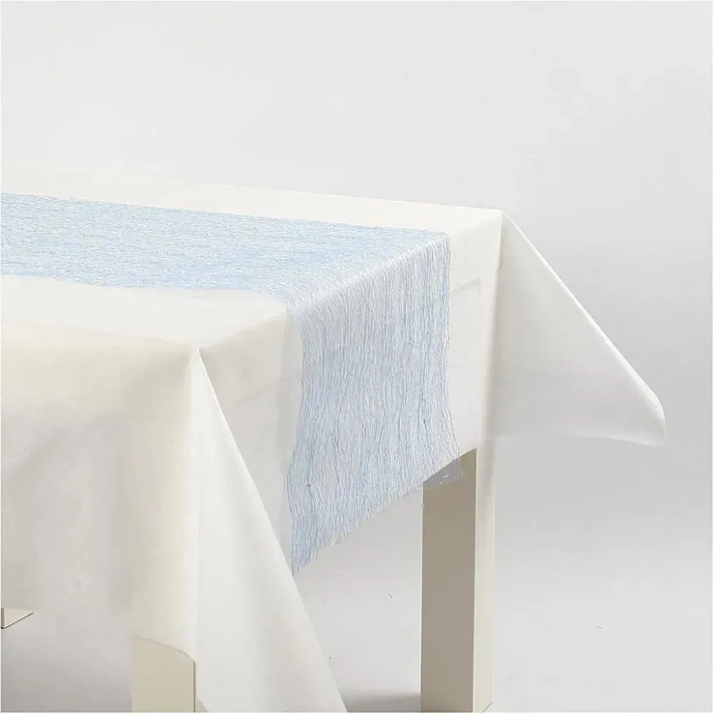 Happy Moments Assorted Colour Netted Table Runner Party Supply Fabric Craft 10 m