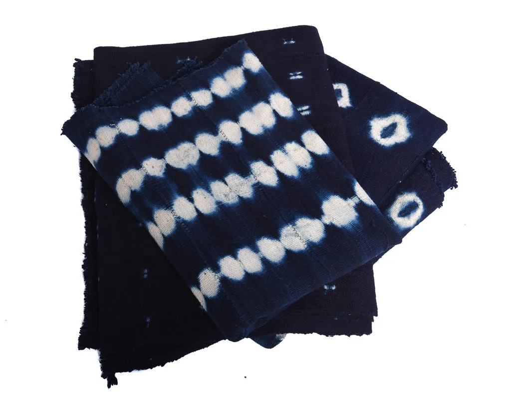Indigo mudcloth blanket I