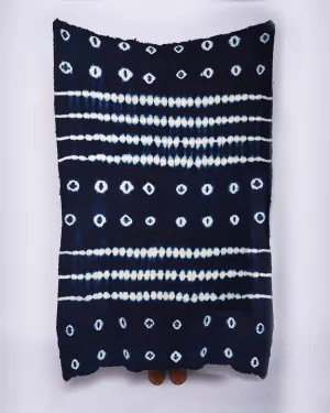 Indigo mudcloth blanket I