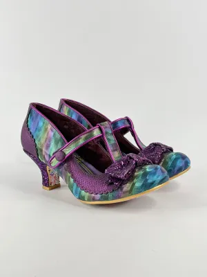 Irregular Choice Iridescent Glitter-Bow Mary Janes - EU40