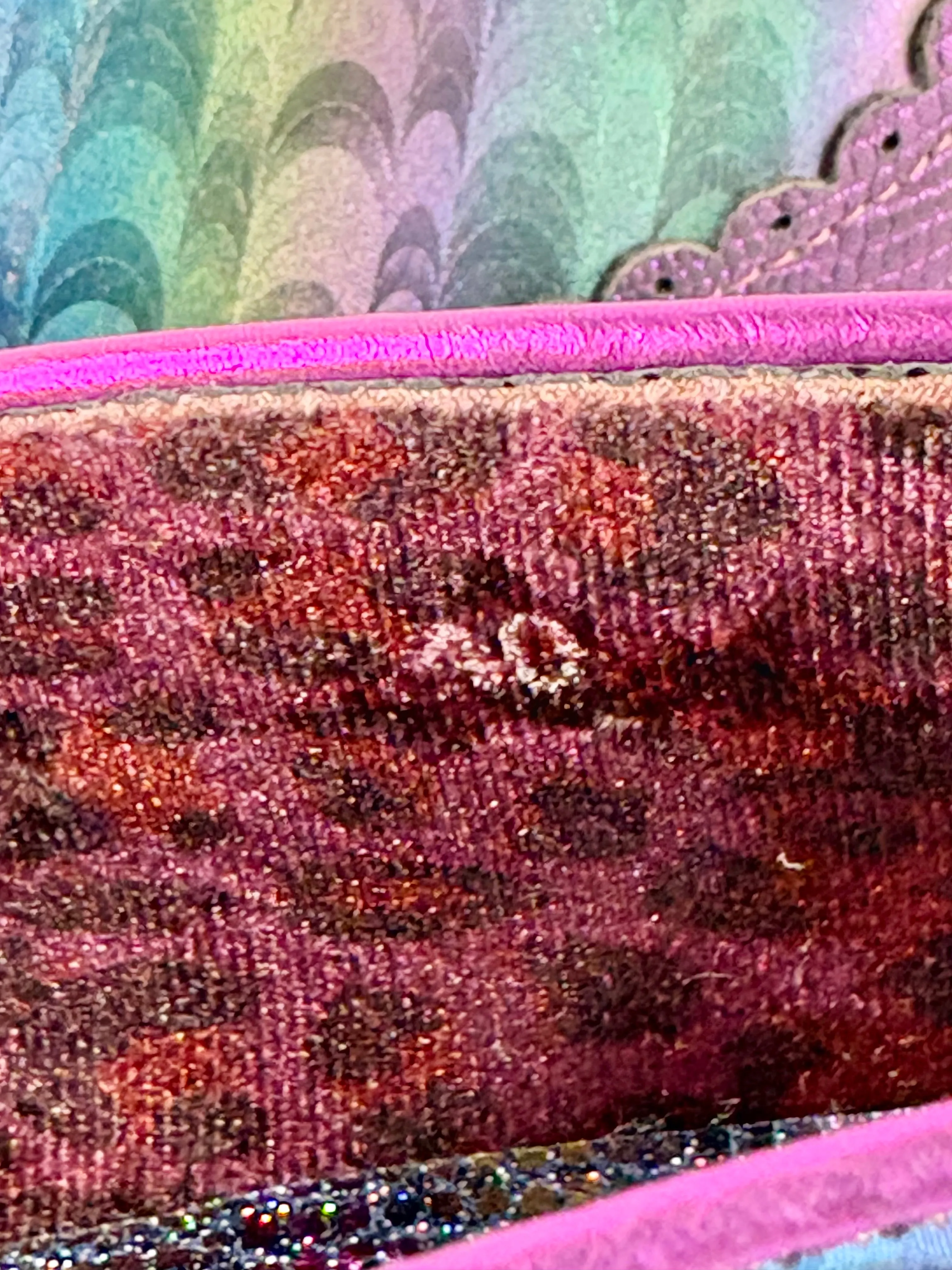 Irregular Choice Iridescent Glitter-Bow Mary Janes - EU40