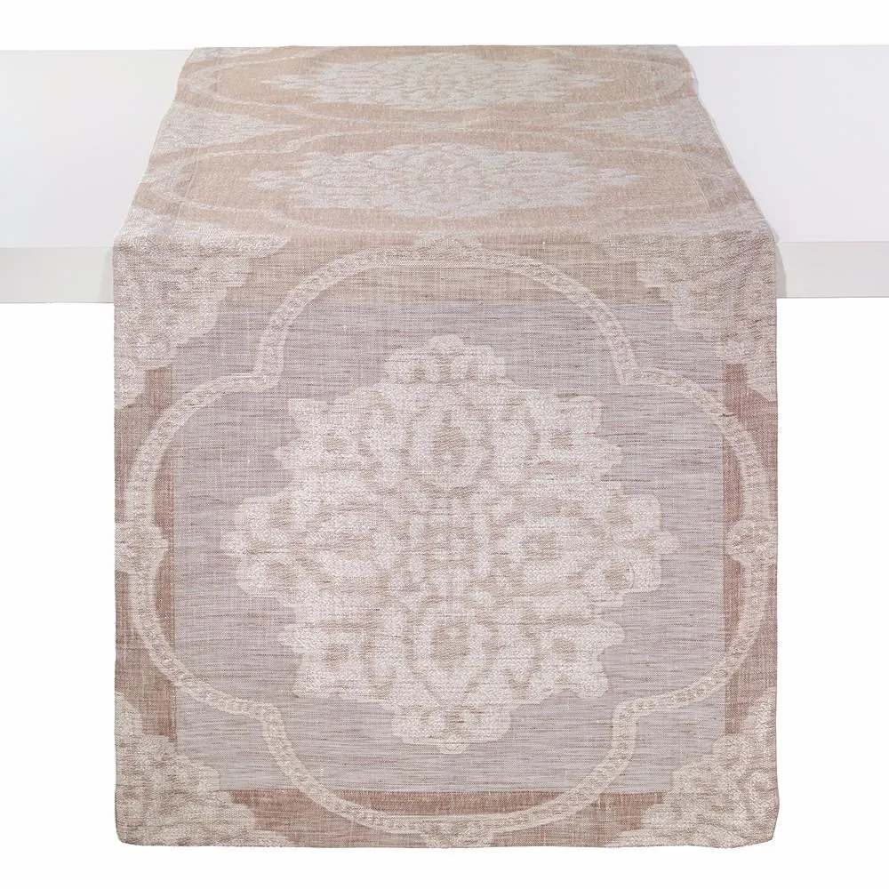 Kevin's Jacquard Pattern Linen Table Runner