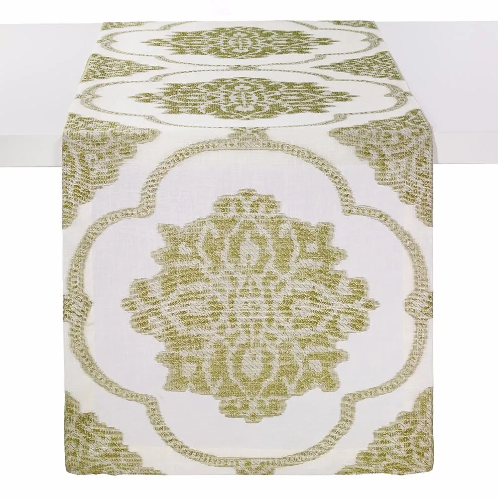 Kevin's Jacquard Pattern Linen Table Runner