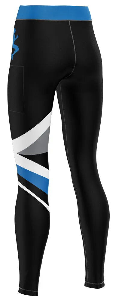 Legging long réversible avec 1 poche  - Blue Runner