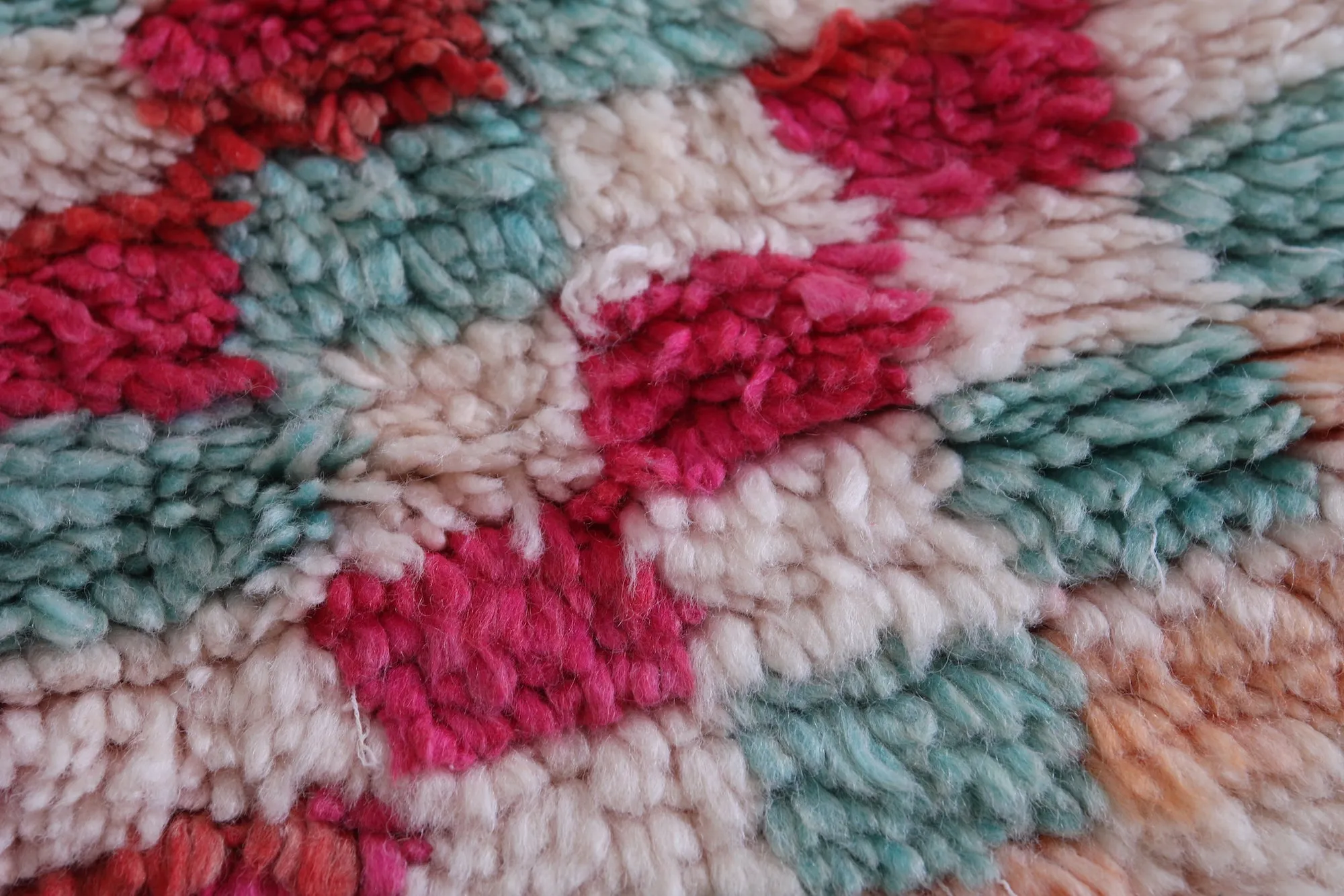 Long Beautiful Colorful Rug 2.3 X 5.9 Feet