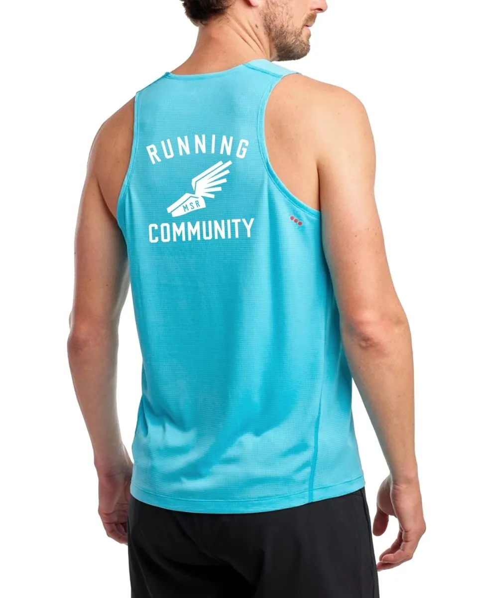 M Stopwatch Singlet - Blue Atoll