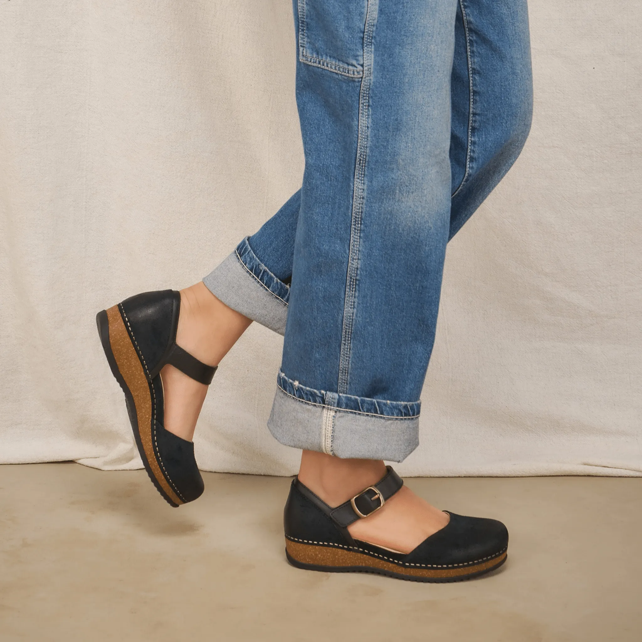 Mae | Burnished Suede | Black