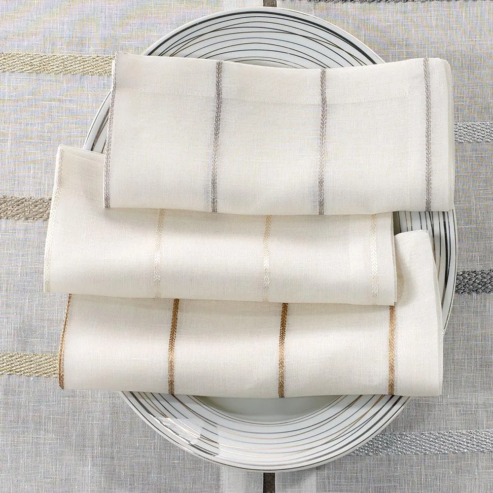 Metallic Thread Napkins