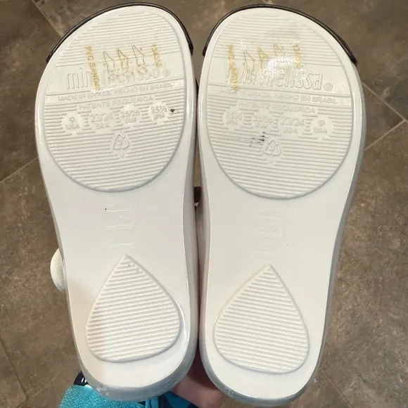 Mini Melissa white, black, red Minnie ears Maryjanes